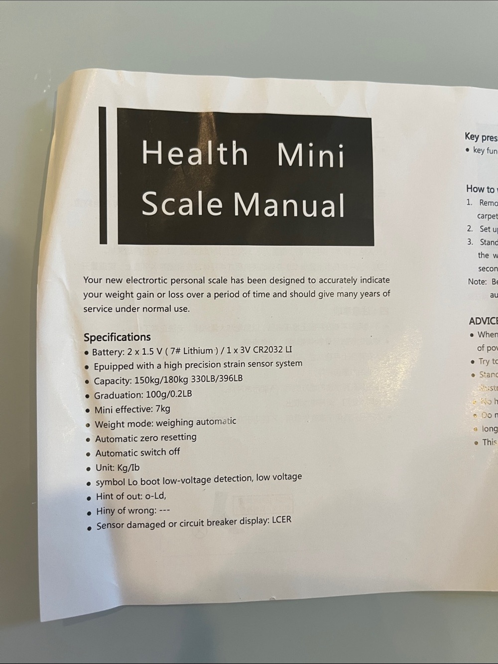 Weight Scale - Picture 4 of 5